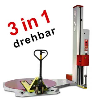 Stretchwickler T3 Drehteller 3 in 1